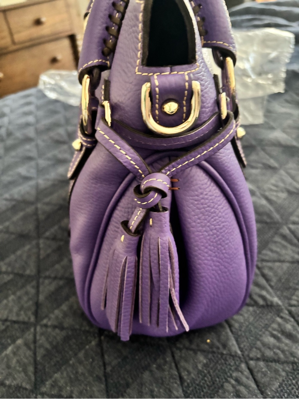 DOONEY & BOURKE || small satchel amethyst - Picture 4 of 12